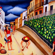 Spanish town's streets turn tomato-red